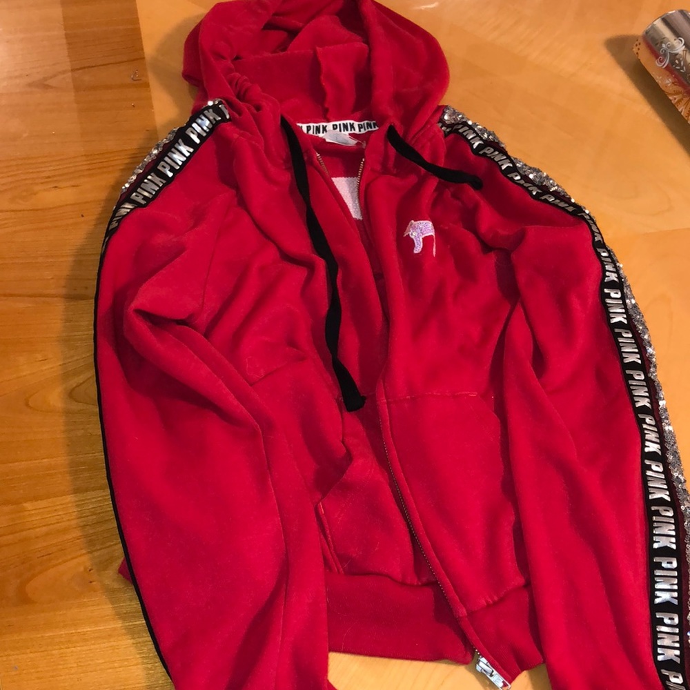 Victoria secret zip up hoodie